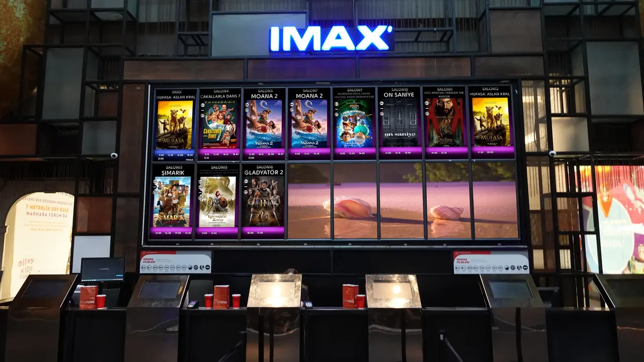 Cinenova · sinema büfesi menuboard
