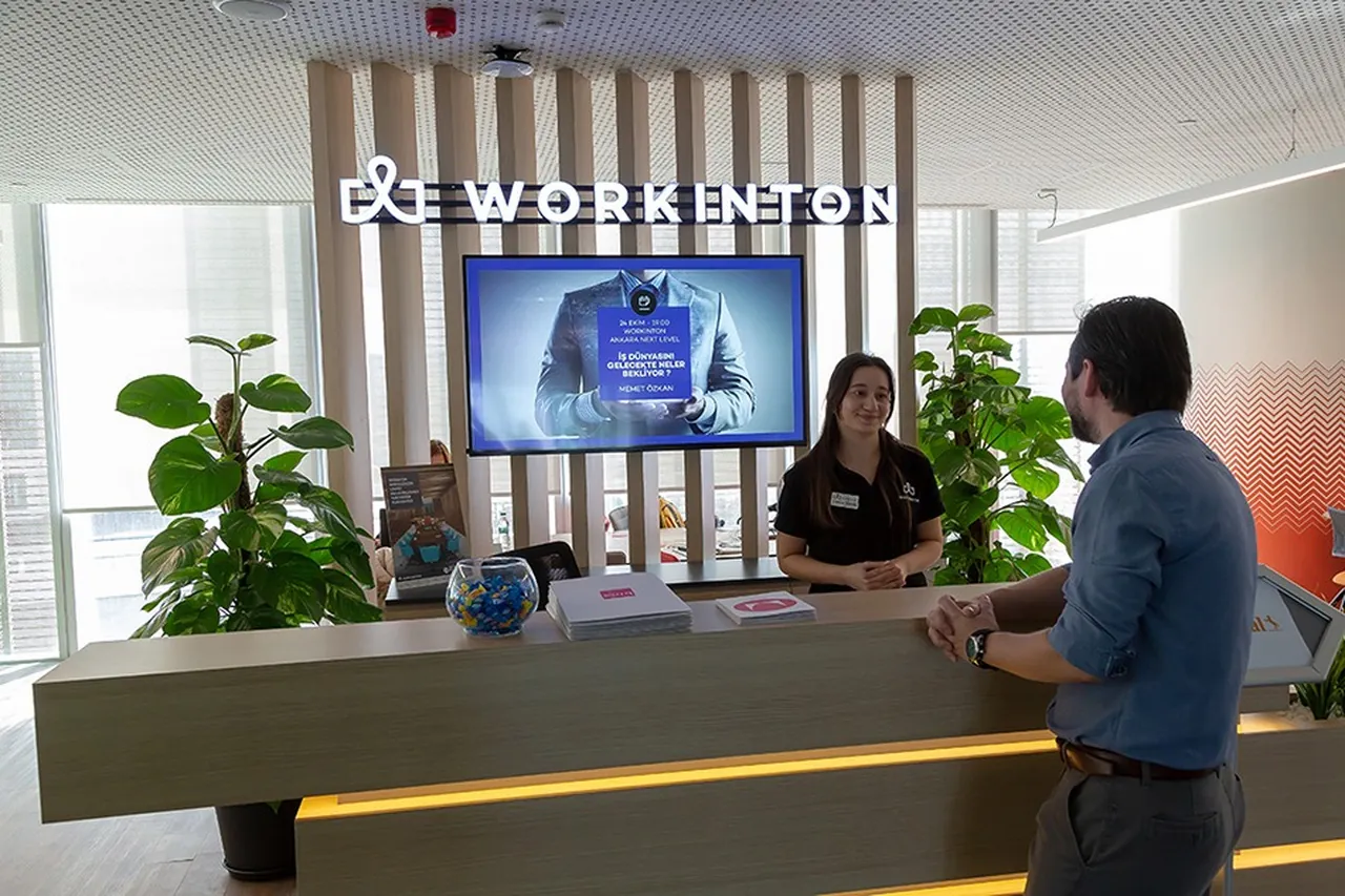 Workinton · resepsiyon bilgilendirme ekranı